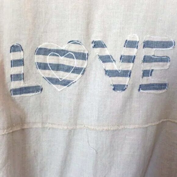 Paper Lace Duster LOVE Kimono Linen Jacket Hi-Lo Shift OS NWOT *RARE* - Picture 2 of 8